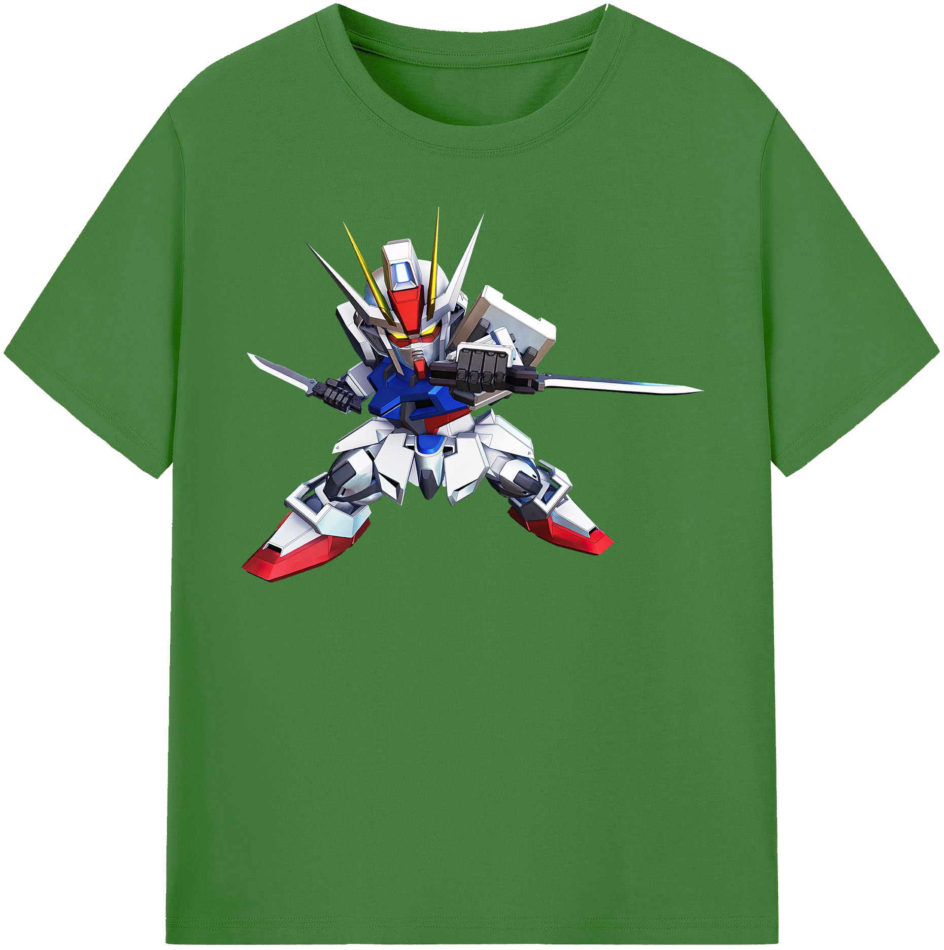 （画像用） 機動戦士ガンダム Mobile Suit Gundam レディースカジュアルプリントTシャツ（綿100％）